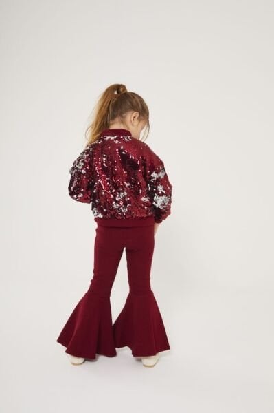 Pul Payet Ceketli 2'li Takım - Bordo