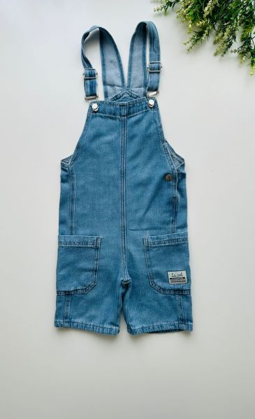 Laciel Paris Kısa Bacaklı Denim Salopet