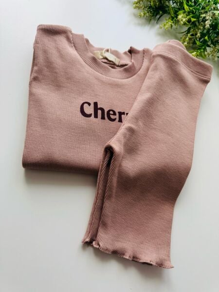 Umay Organik Baskılı Takım - Soft  Bakır