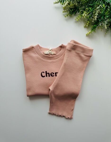 Umay Organik Baskılı Takım -Soft Pudra