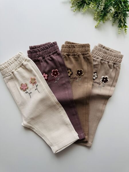 Cemre Organik Keten Pantolon - Soft Mürdüm