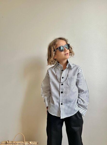 Asarkids Gömlek Pantolon 2'li Takım - Siyah