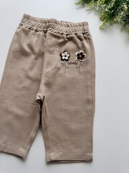 Cemre Organik Keten Pantolon - Soft Vizon