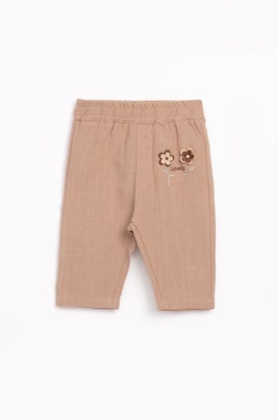 Cemre Organik Keten Pantolon - Soft Kahve
