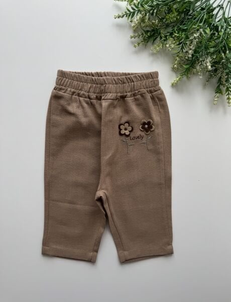 Cemre Organik Keten Pantolon - Soft Kahve