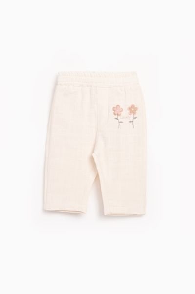Cemre Organik Keten Pantolon - Soft Krem