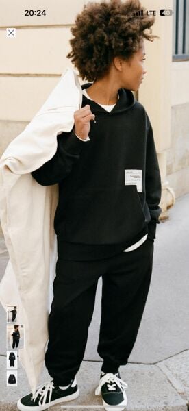 Basic Unisex Eşofman Takımı - Siyah