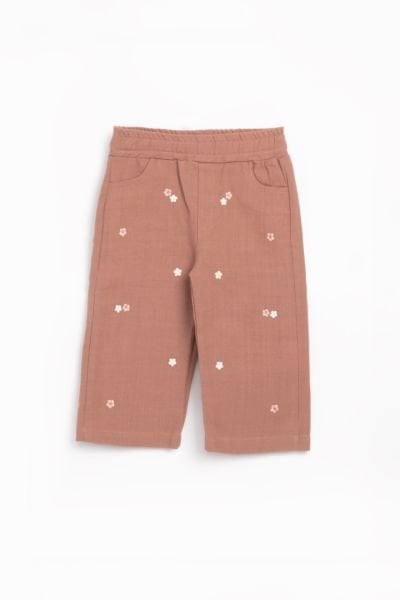 Cemre Organik Keten Pantolon - Soft Bakır