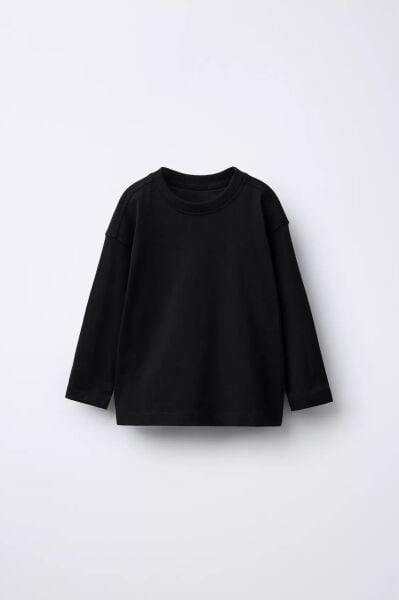 La'ciel Paris Uzun Kollu T-shirt - Siyah