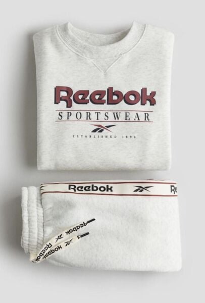 Sloganlı Unisex Takım - Gri