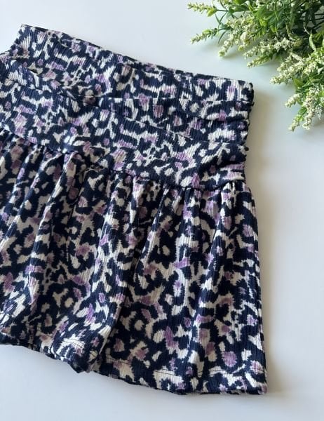 Leopar Desenli & Drapeli Etek