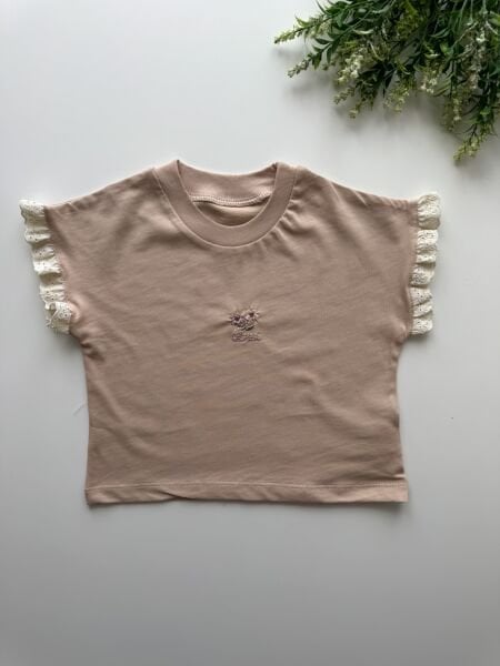 Cemre OrganikPamuklu Tişört - Soft Somon