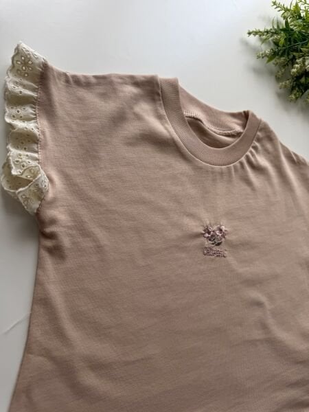 Cemre OrganikPamuklu Tişört - Soft Somon