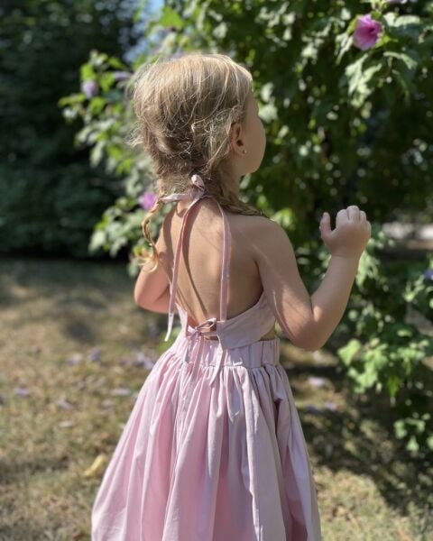 Arkası Bağlamalı Nehir 2’li Takım  - Pembe ( Açıklamayı Okuyunuz)