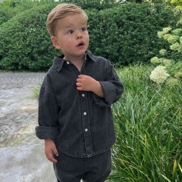 Asar Kids La'ciel Paris  Denim Gömlek - Siyah