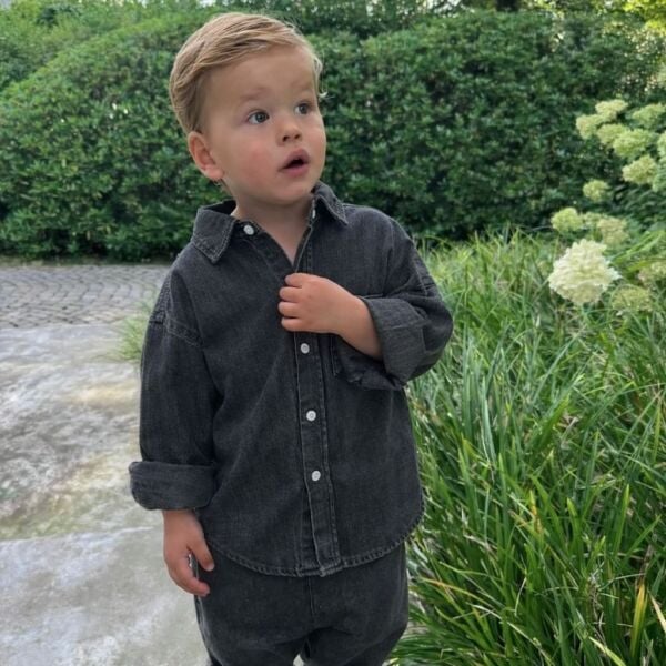 Asar Kids La'ciel Paris  Denim Gömlek - Siyah