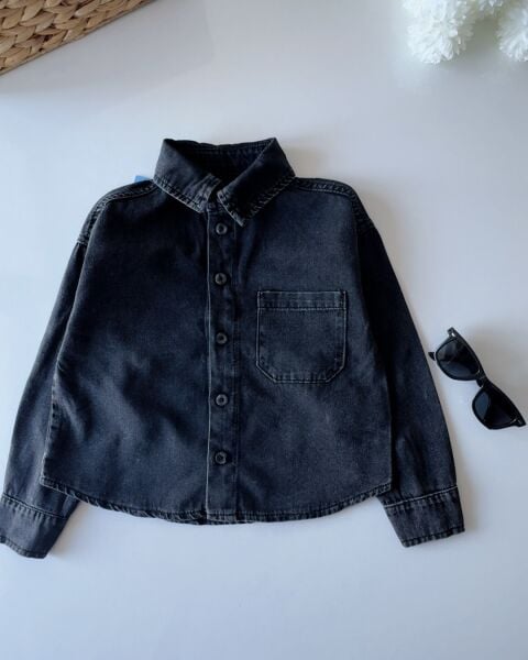 Asar Kids La'ciel Paris  Denim Gömlek - Siyah