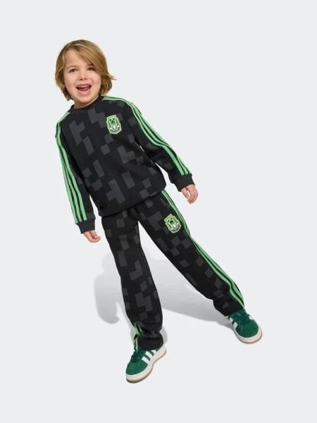 3 Çizgili Karakterli Takım - Siyah Yeşil