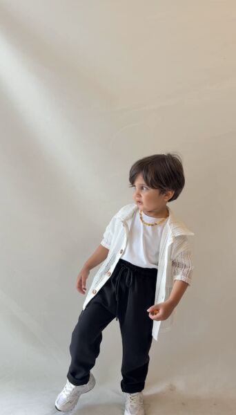 Asarkids Dantel Gömlek 3’lü Takım - Ekru