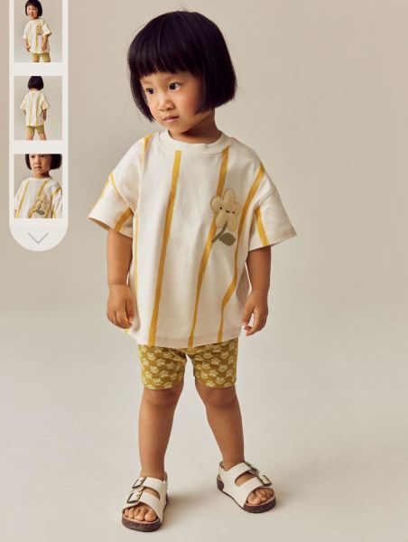 Çiçek Nakışlı Yonca Takım - Hardal Sarı