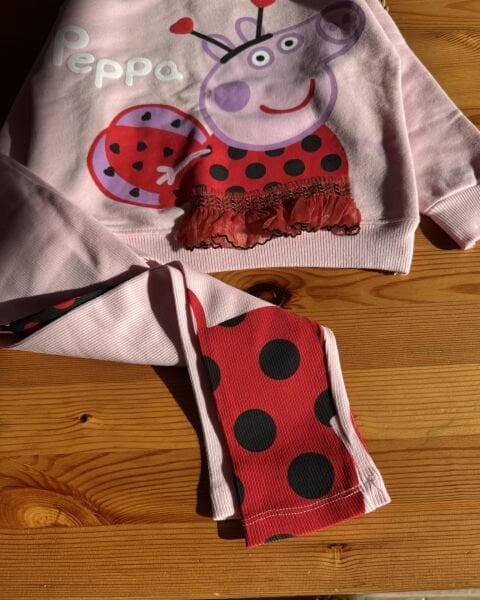 Peppa Baskılı Takım - Pembe