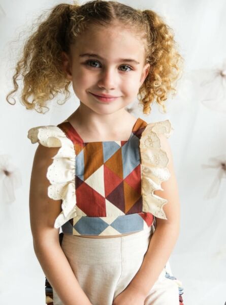 Etnik Desenli Alin Takım - Krem