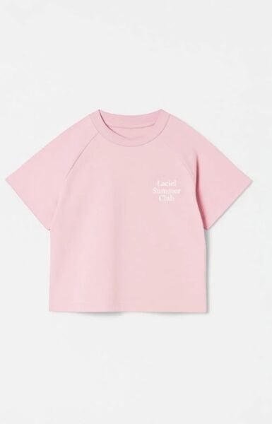 Asarkids La'ciel Paris  Summer Sloganlı Tişört - Pembe