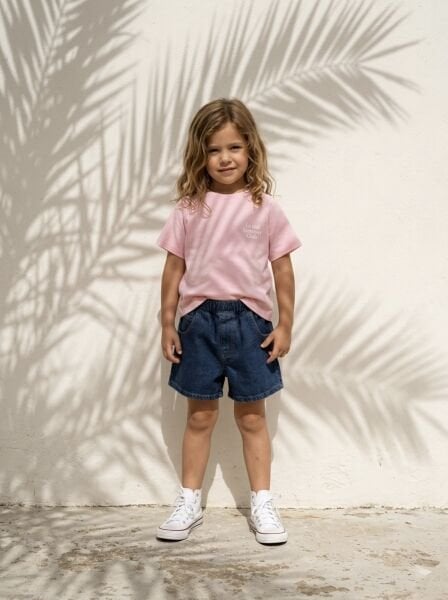 Asarkids La'ciel Paris  Summer Sloganlı Tişört - Pembe