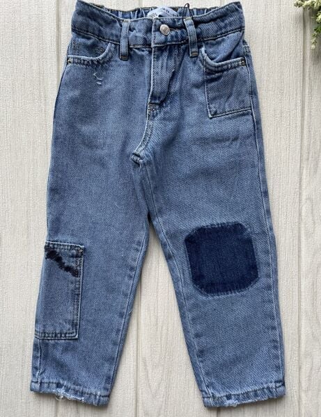 Yama Detaylı Denim Jean