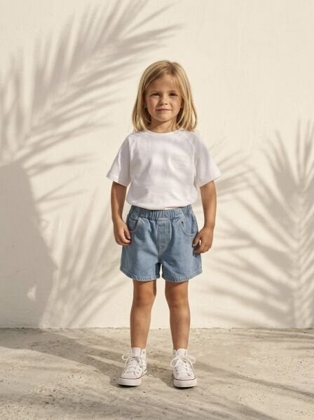 Asarkids La'ciel Paris  Summer Sloganlı Tişört - Beyaz