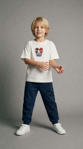 Asarkids Örümcek Adam 2'li Eşofman Takımı - Beyaz Mavi