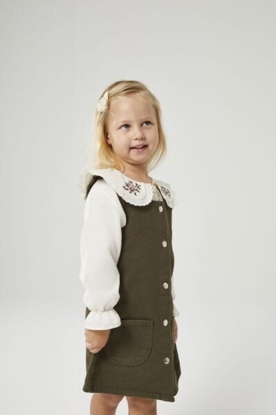 Yakası Nakışlı Jile - Yeşil