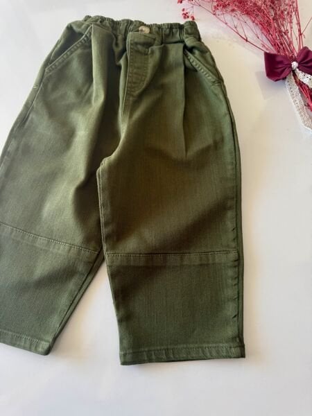Likralı Gabardin Kıvanç Pantolon - Soft Yeşil