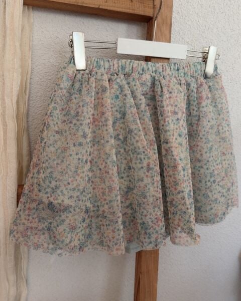 Asarkids La'ciel Paris Tül Etek - Yeşil Çok Renkli