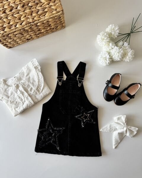 Yıldız Nakışlı Jile - Siyah