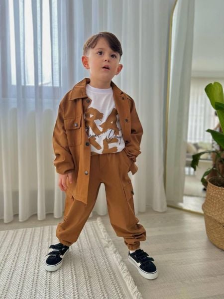 Gabardin Kumaş 3'lü Set - Kiremitt
