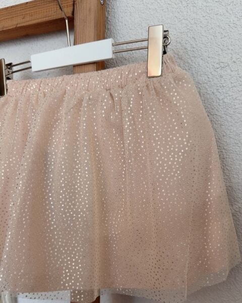 Asarkids La'ciel Paris Tül Etek - Pudra Simli