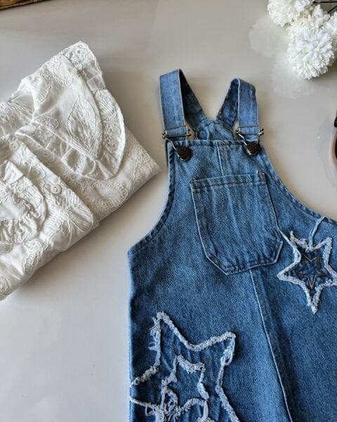 Yıldız Nakışlı Jile - Mavi