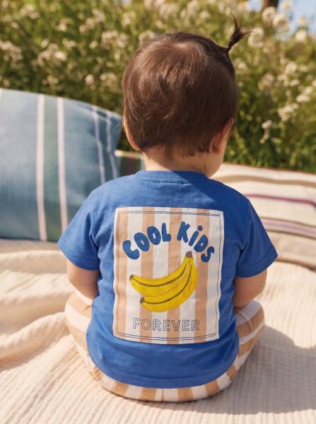 Asarkids La'ciel Paris Cool 2'li Baby Set - Mavi / Çizgili