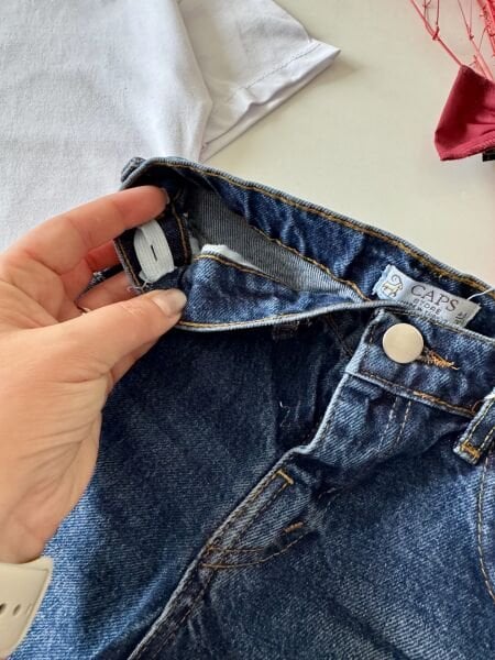 Yırtık Denim Kıvanç Jean - Koyu Mavi