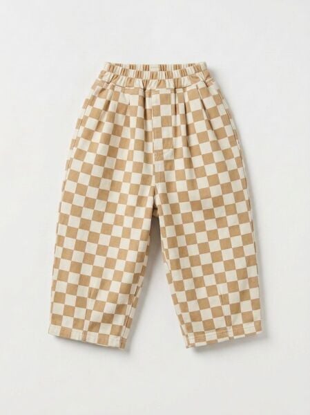 Asarkids La'ciel Paris Dama Desenli Balon Pantolon - Krem