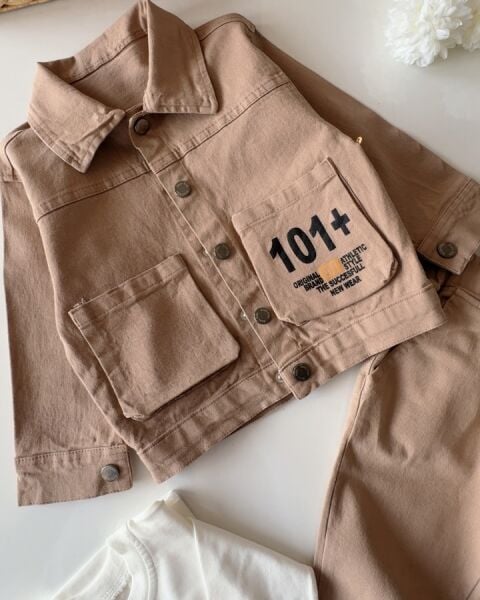 Cep Detaylı 3'lü Set - Kahverengi