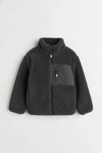 La'ciel Paris Peluş Ceket - Siyah