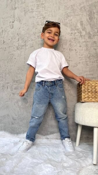 Beyaz Basic Atlas Kıvanç Tişört - Beyaz