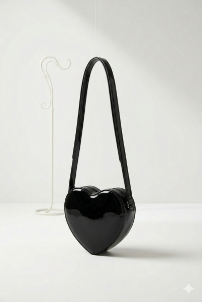 Asarkids Kalp Rugan Çanta - Siyah