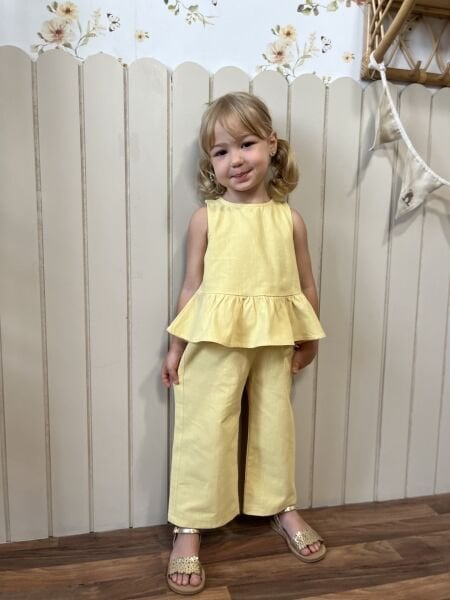 Keten Nehir Takım - Sarı