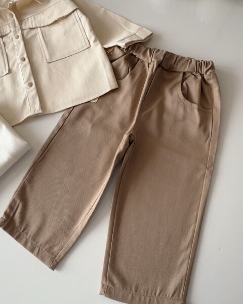 Ceket Pantolon 3'lü Set - Kahve Krem