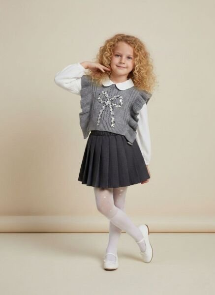 Asarkids Pul Payet Fiyonklu 3'lü Set - Gri Gümüş