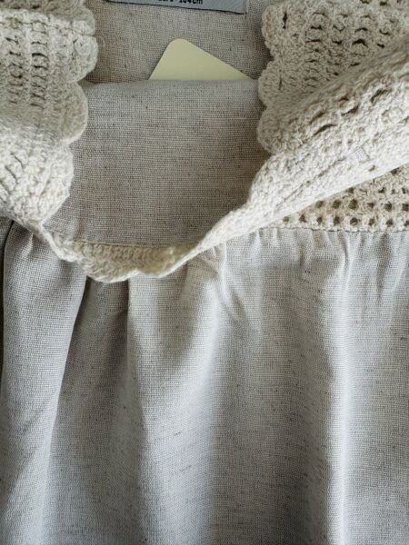 Örgü Ham Kete  Nehir Takım - Krem