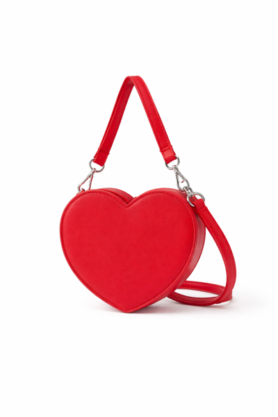 Asarkids Kalp Rugan Çanta - Kırmızı